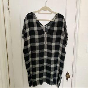 madewell checkered dress